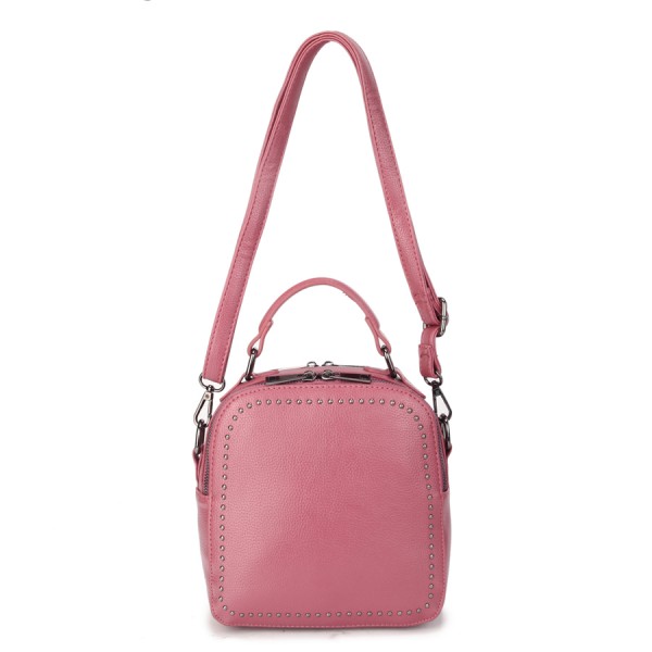 Рюкзак-сумка OrsOro D-433 палево-розовый
