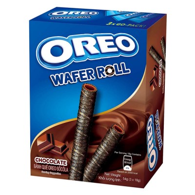 Вафельные трубочки Oreo Wafer Roll Chocolate 54 г