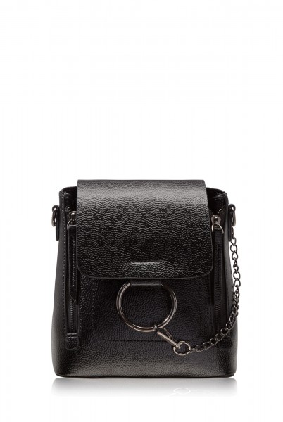 Женский мини-рюкзак-сумка Trendy Bags Mini B00858 Black