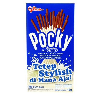 Палочки Pocky Vanilla & Cocoa ваниль и какао 42 г