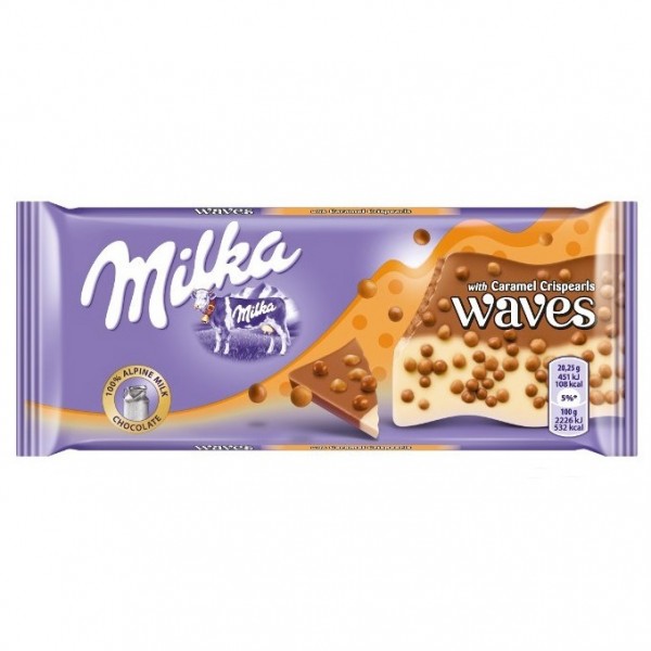 Milka Waves Caramel 81 г