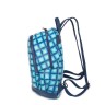 Женский рюкзак OrsOro D-447 голубые квадраты на синем