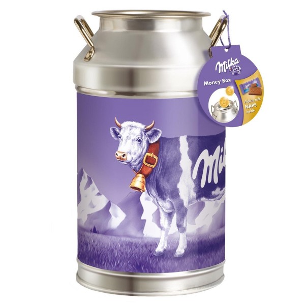 Milka Money Box Бидон-копилка с шоколадом 150 г