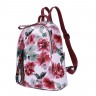 Женский рюкзак Ors Oro DS-877 розовые цветы на белом