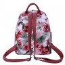 Женский рюкзак Ors Oro DS-877 розовые цветы на белом