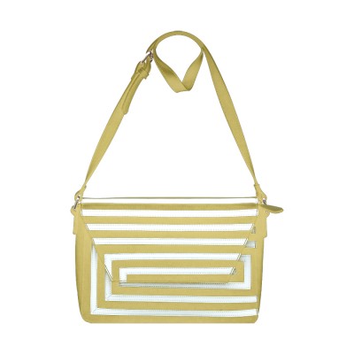 Женская сумка OrsOro D-817 желтый, белый