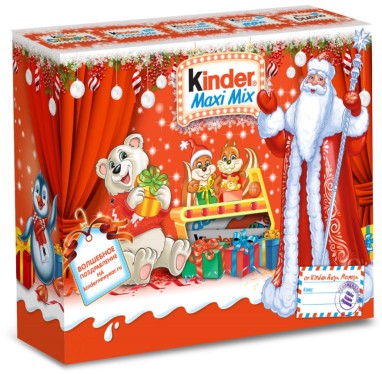 Новогодний подарок Kinder Maxi Mix 223 г