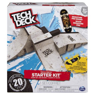 Набор Tech Deck Starter Kit, фингерборд и рампы для фингерпарка