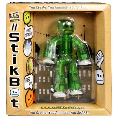 Фигурка Stikbot TST616 Полупрозрачный Зеленый