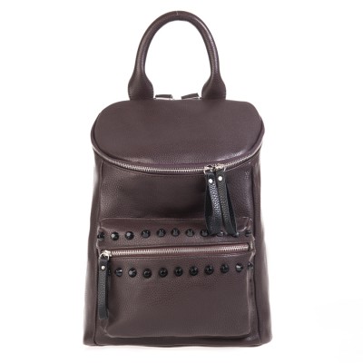 Женский рюкзак OrsOro D-138 тёмно-коричневый
