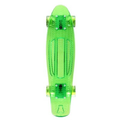 Пенни борд круизер со светящимися колесами Playshion Firefly зеленый