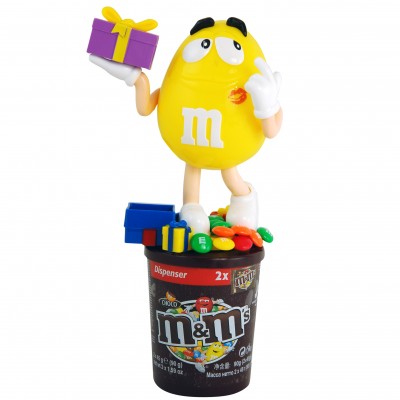 Диспенсер M&M's Желтый с подарком