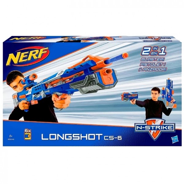 Купить бластер NERF N-Strike Longshot CS-6 в интернет-магазине Nomnomka