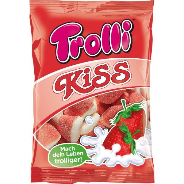 Trolli клубнично-сливочный поцелуй 150 г