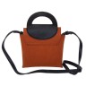 Женская сумочка Ors Oro D-012 черный, рыжий