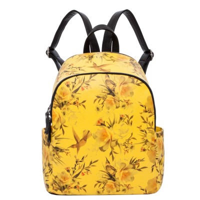 Женский рюкзак OrsOro D-242 цветы на желтом