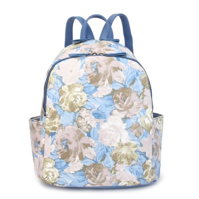 Женский рюкзак Ors Oro D-428 цветы на голубом
