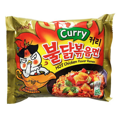 Лапша Samyang острая курица и карри 140 г