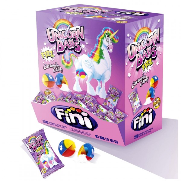 Карамельные яйца единорога Fini Unicorn balls 10 шт