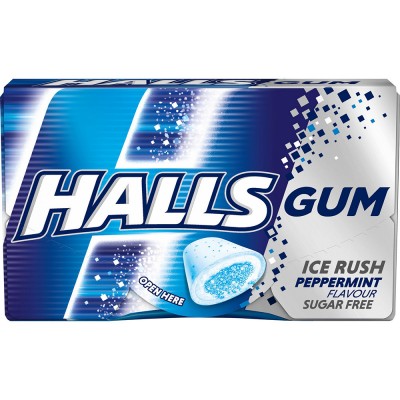 Жевательная резинка Halls Ice Rush Peppermint 18 г