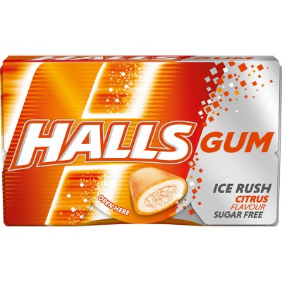 Жевательная резинка Halls Ice Rush Citrus 18 г