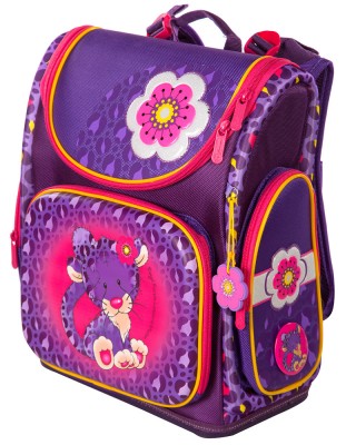 Ранец школьный Hummingbird NK11 Royal Purple Leopard