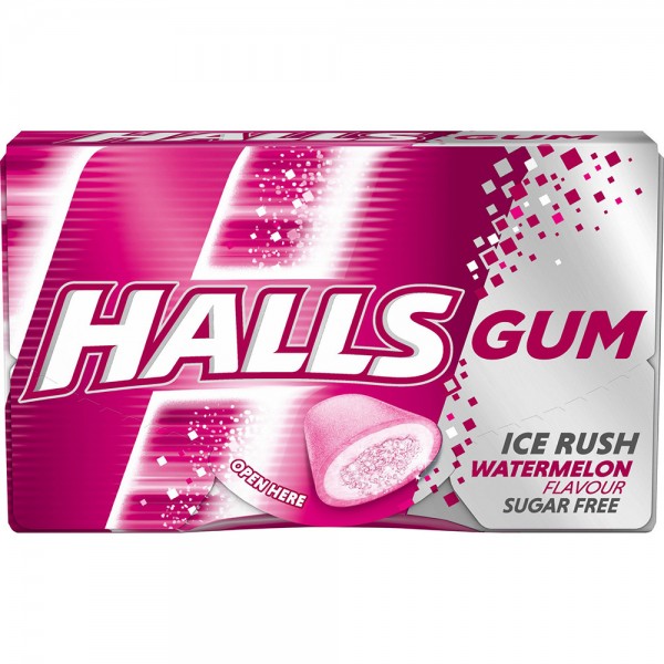 Жевательная резинка Halls Ice Rush Watermelon 18 г 