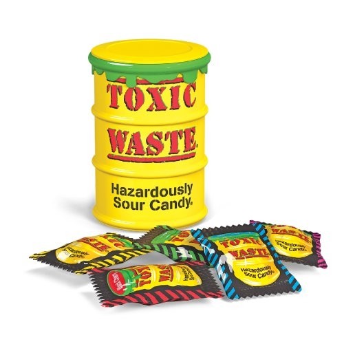 Кислые конфеты Toxic Waste желтые 42 г