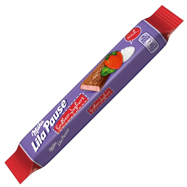 Milka Lila Pause клубника со сливками 38 г