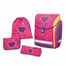 Ранец Herlitz 50013715 New Midi Plus Pink Hearts с наполнением