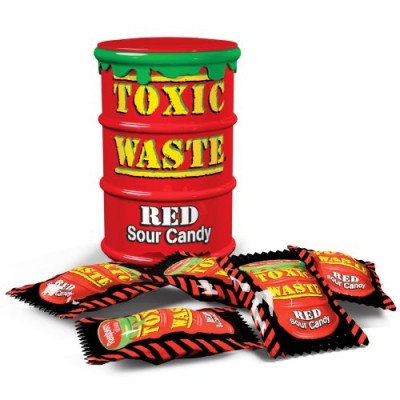 Кислые конфеты Toxic Waste красные 42 г