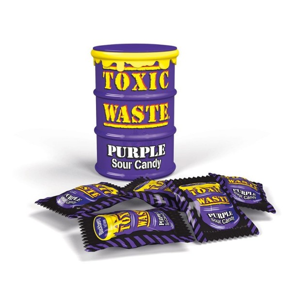 Кислые конфеты Toxic Waste фиолетовые 42 г