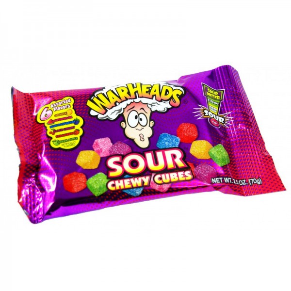 Кислые мармеладные кубики Warheads Chewy Cubes 70 г