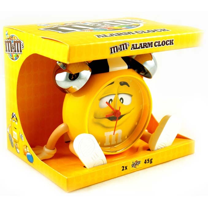 Будильник M&M's Alarm clock Желтый купить в интернетмагазине nomnomka.ru