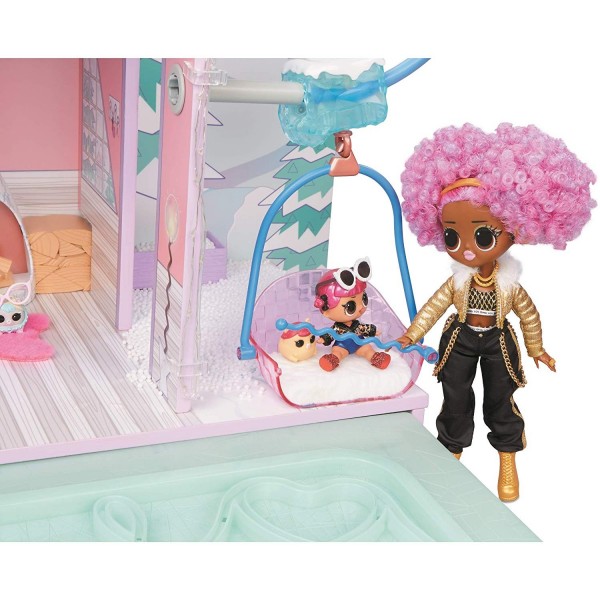 Winter disco chalet dollhouse on sale