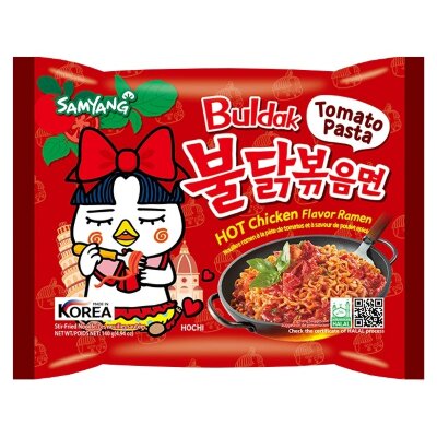 Лапша Samyang острая курица с томатной пастой 140 г