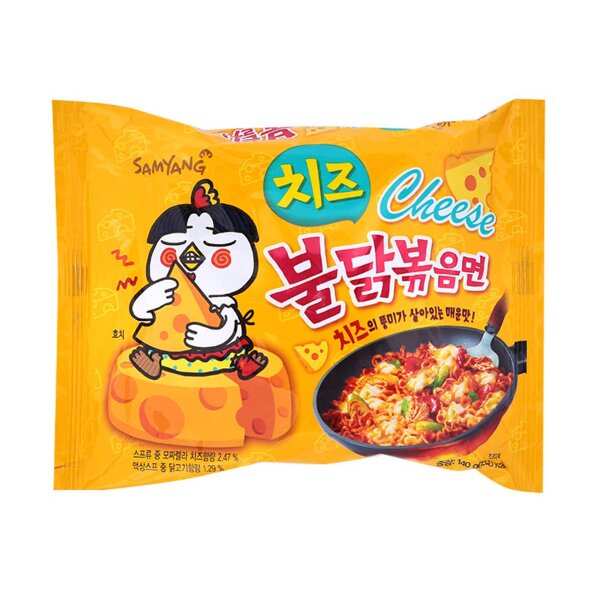 Лапша Samyang острая курица и сыр 140 г
