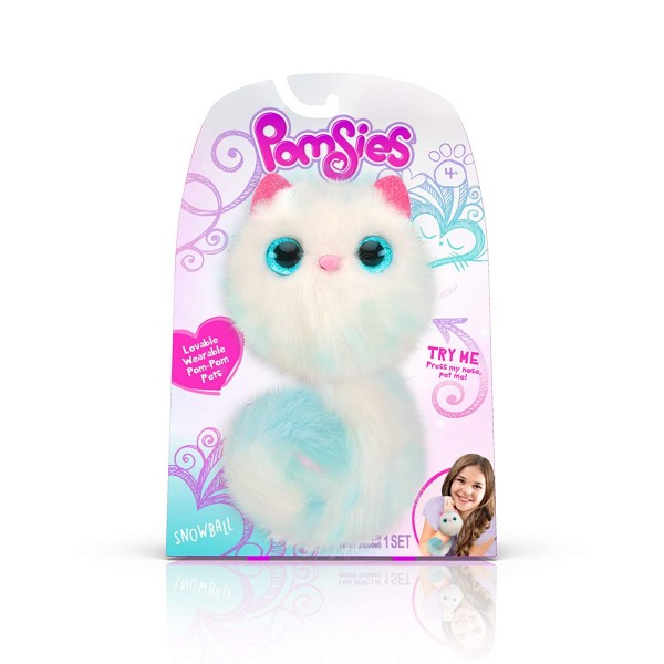 Pomsies Snowball, интерактивная игрушка Помси Снежок