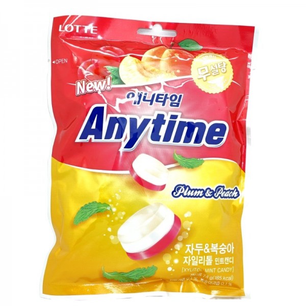 Леденцы персик-слива Lotte Anytime Peach-Plum