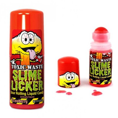 Жидкая конфета ролик Toxic Waste Slime Licker клубника 60 мл