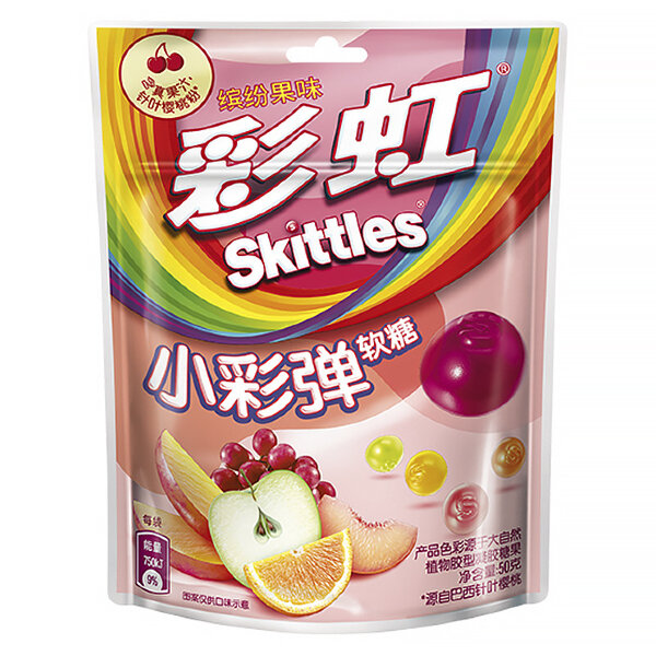 Жевательный мармелад Skittles со вкусом фруктов 50 г