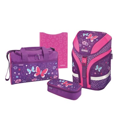 Ранец Herlitz 50013654 Motion Plus Purple Butterfly с наполнением