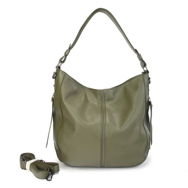 Женская сумка OrsOro D-413 зеленый хаки